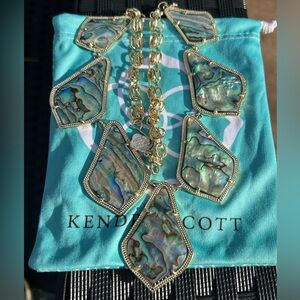 Kendra Scott Kensey Abalone Shell Bib Necklace
